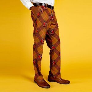 Shinesty The Tryptophan Tyrant Turkey day pants • Sz 36